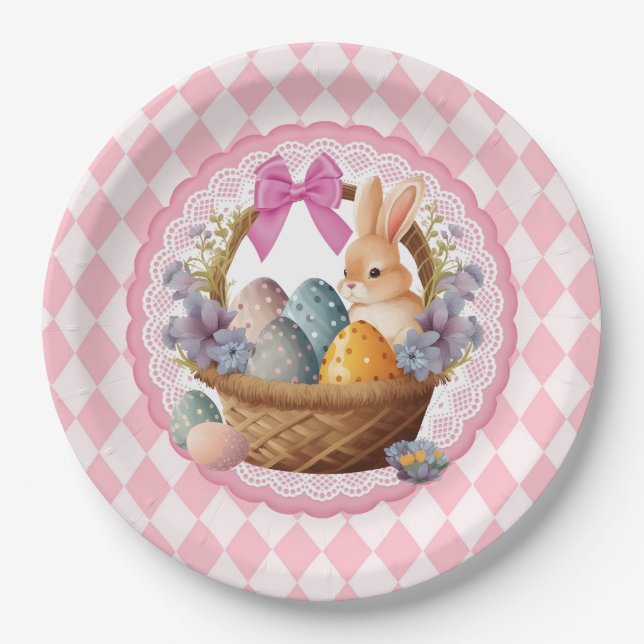Easter Basket  Paper Plates (Front)