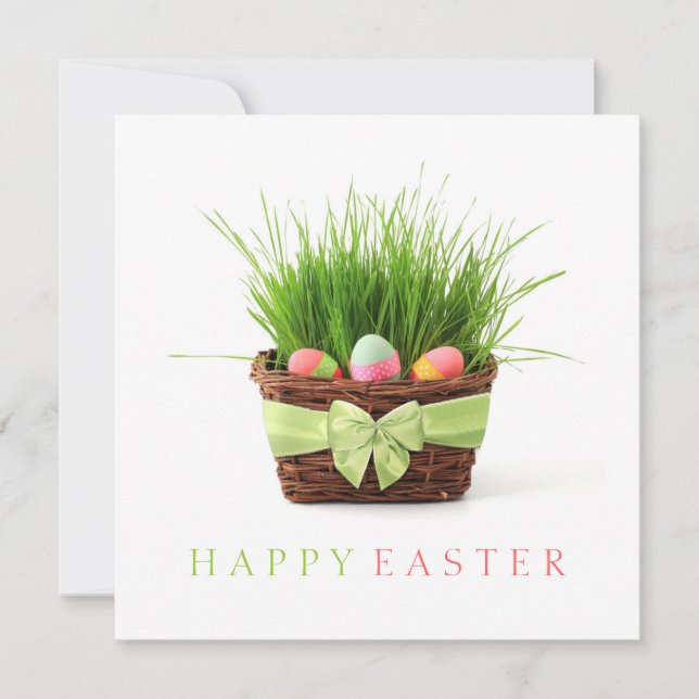 Easter Basket Picnic Party invitation (Front)