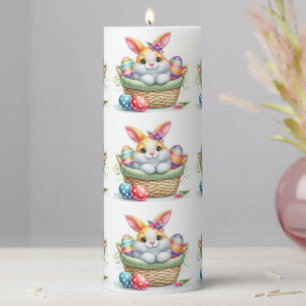 Easter Basket Pillar Candle