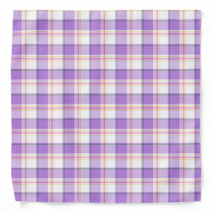 Easter Basket Plaid - Medium Diagonal pattern Bandana