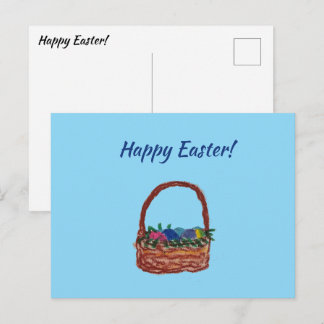 Easter Basket Postcard
