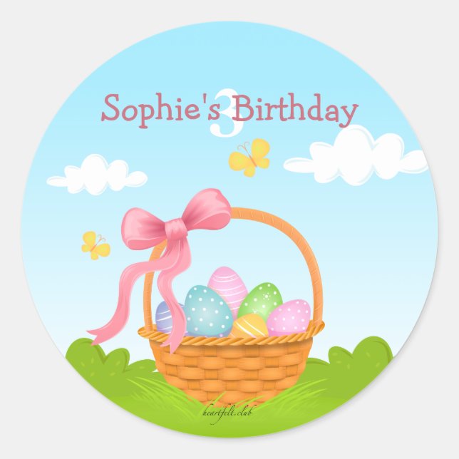 Easter Basket Sticker (Front)