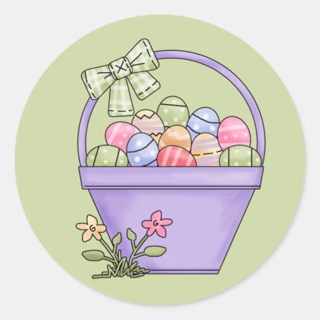 Easter Basket Sticker (Front)