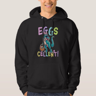 Easter Basket Stuffers Kids Cute Rex Bunny Egg Egg Hoodie