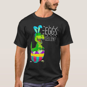 Easter Basket Stuffers Kids Cute T Rex Bunny Egg T-Shirt