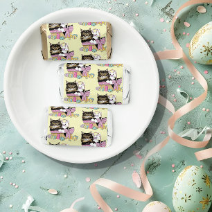 Easter Basket Tabby Kitten Hershey's Miniatures