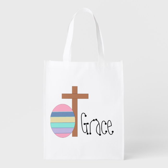 Easter Basket Zazzle HEART Tote Bag (Front)