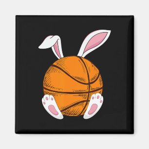 Easter Basketball  Rabbit Bunny Happy Easter Day 2 Magnet