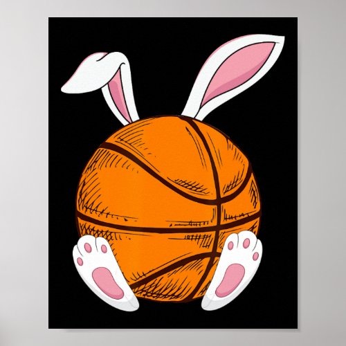 Easter Basketball  Rabbit Bunny Happy Easter Day 2 Poster