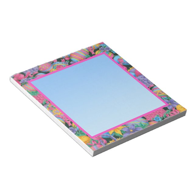 Easter Baskets and Eggs Notepad (Angled)