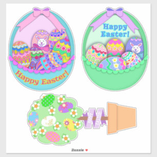 Easter Baskets Easter Topiary Tree Sticker