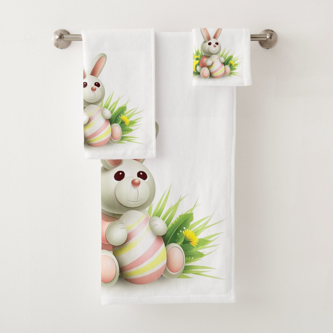 Easter Bathroom Towel Set Zazzle