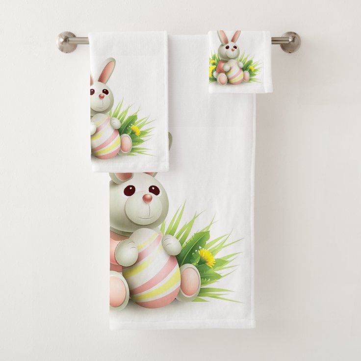 Easter Bathroom Towel Set Zazzle