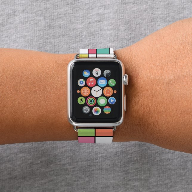Easter Bauhaus Apple Watch Band (In Situ)