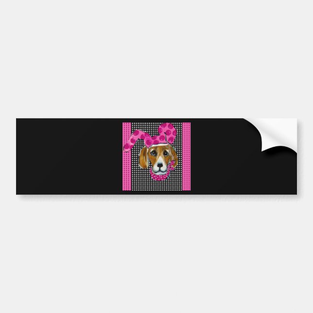 EASTER BEAGLE BUMPER STICKER (Front)