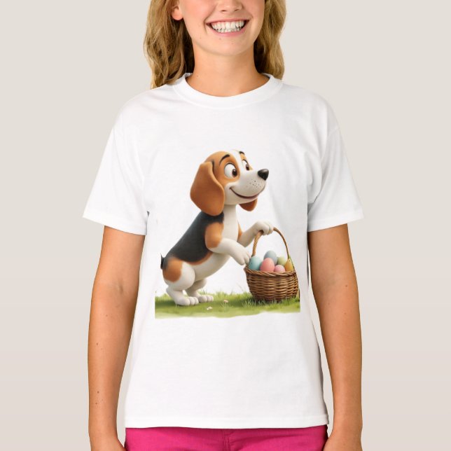 easter beagle T-Shirt (Front)