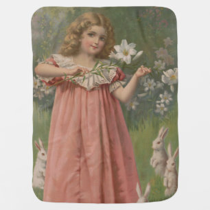 Easter Beauties, Vintage Illustration, 1898 Baby Blanket