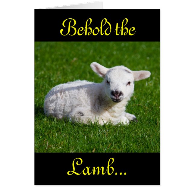 Easter Behold the Lamb II Cards (Front)