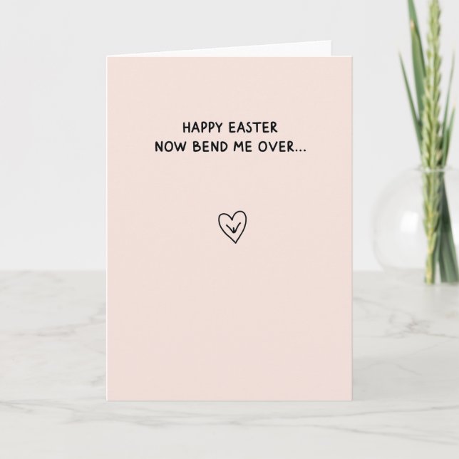 Easter Bend Over Funny Card (Front)