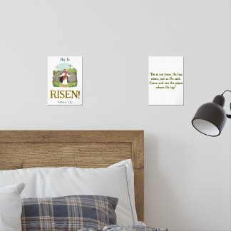 Easter Bible Verse Kids Christian Scripture Wall Art Sets