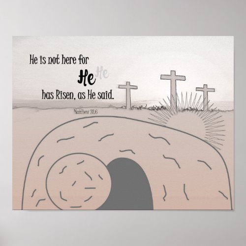 Easter Bible Verse Poster