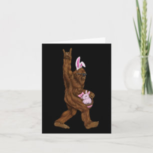 Easter Bigfoot Bunny In A Bysket Is Fun For Sunday Card