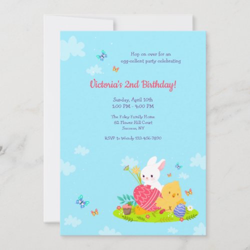 Easter Birthday Invitation