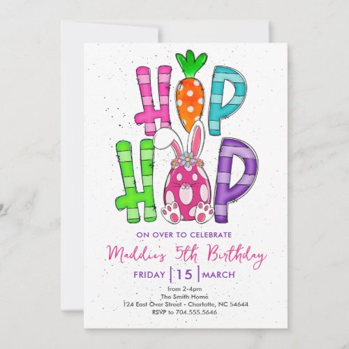 Easter Birthday invitation, Easter Invite,