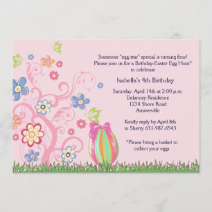Easter Birthday Party Invitation