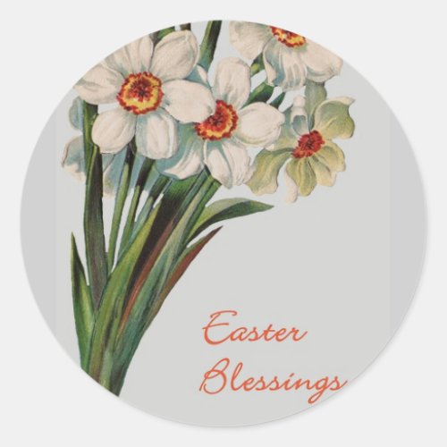 Easter Blessing Classic Round Sticker