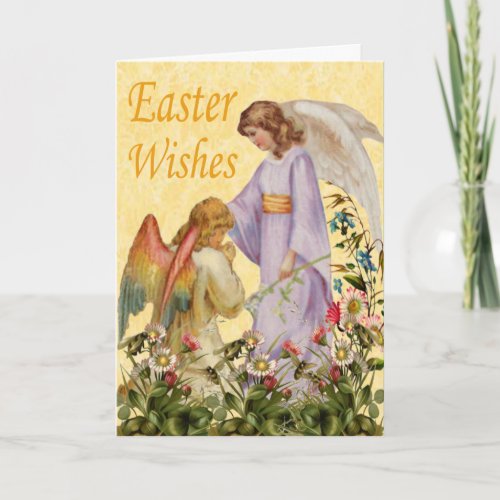 Easter Blessings Angel Card