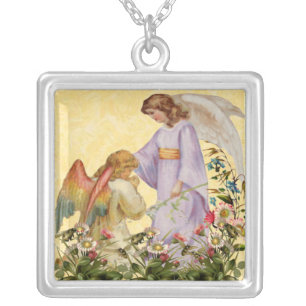 Easter Blessings Angel Necklace