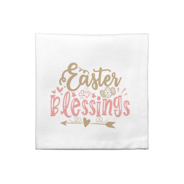 Easter Blessings Cloth Napkin (Quarter Fold)