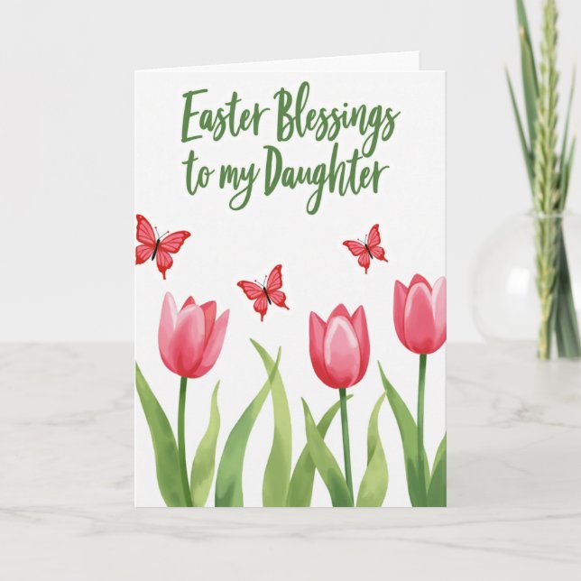 Easter Blessings Daughter Card (Front)
