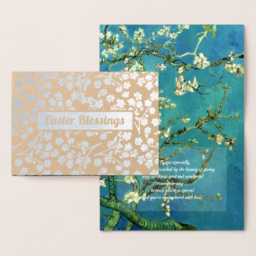 Easter Blessings Fine Art Luxury Real Foil Card