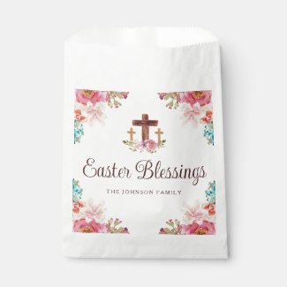 Easter Blessings Floral Cross 