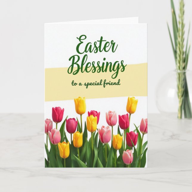 Easter Blessings Friend Card (Front)