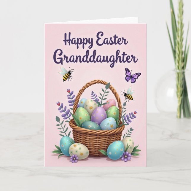 Easter Blessings Granddaughter Card (Front)