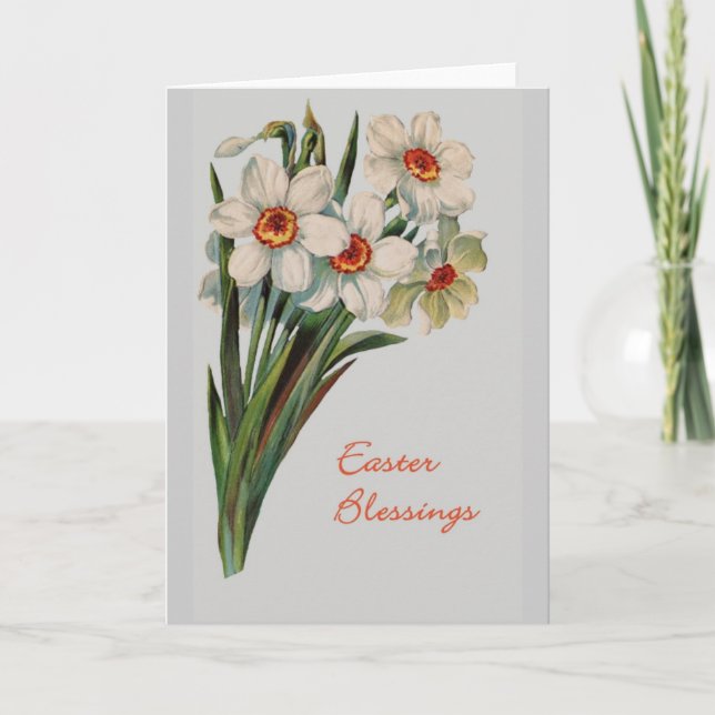 Easter Blessings Greeting Card (Front)