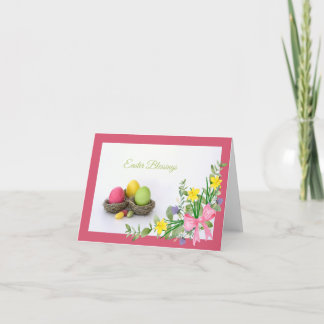 Easter Blessings Greetings Card