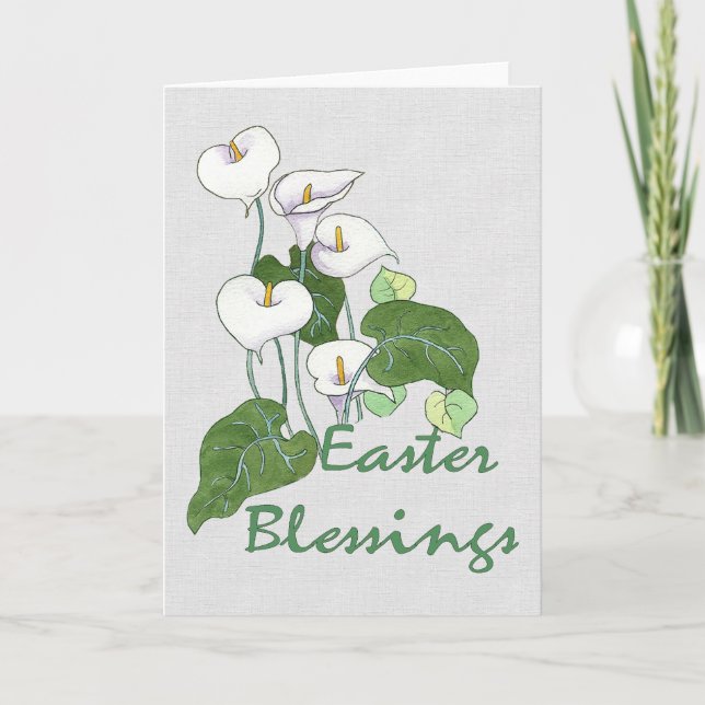 Easter Blessings Holiday Card (Front)