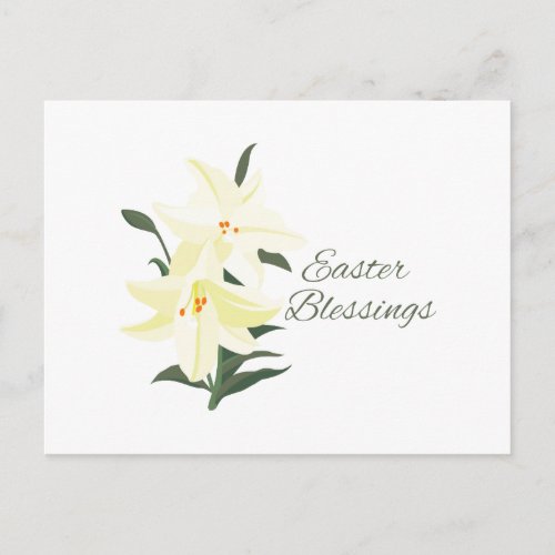 Easter Blessings Holiday Postcard