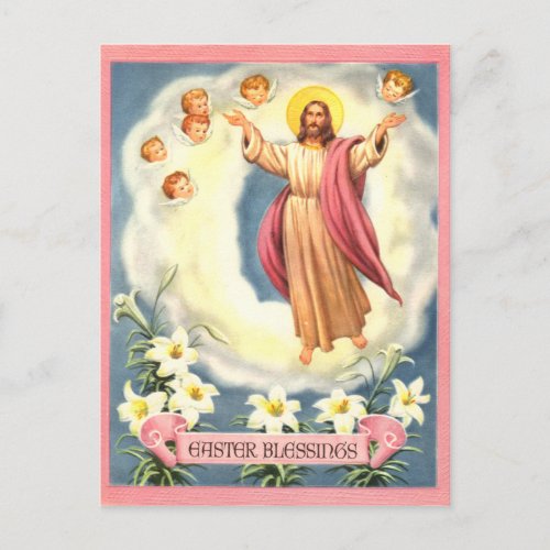 Easter Blessings Holiday Postcard