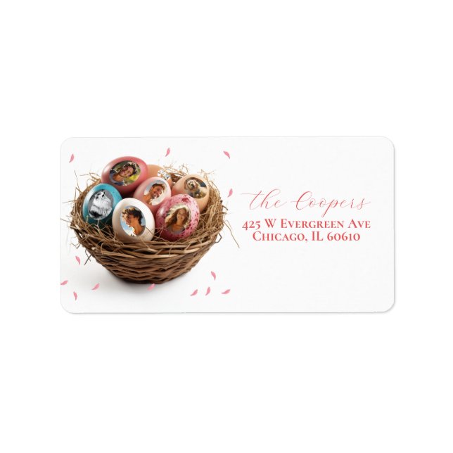 Easter Blessings I Cut Out Pictures Label (Front)