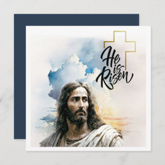 Easter Blessings. Jesus Christ Painting Holiday Card