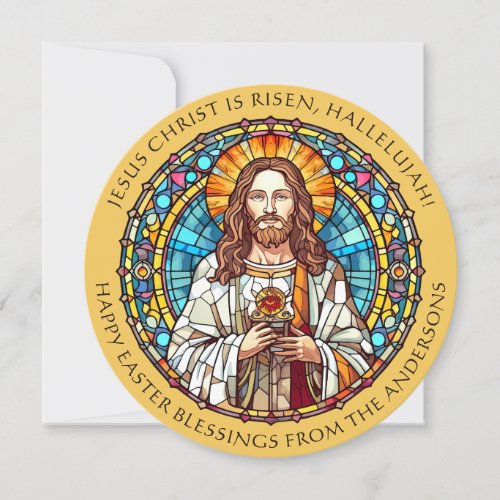 Easter Blessings Jesus Christ Religious Holiday Card