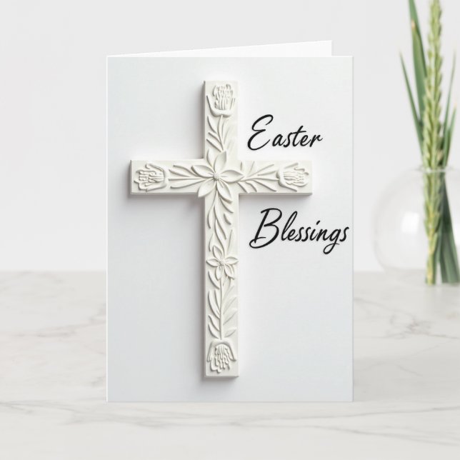 Easter Blessings Keepsake Card (Front)