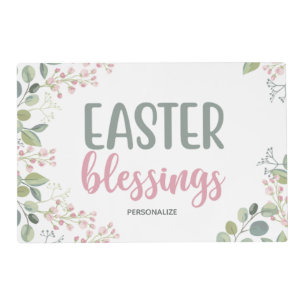 Easter Blessings Laminated Placemat