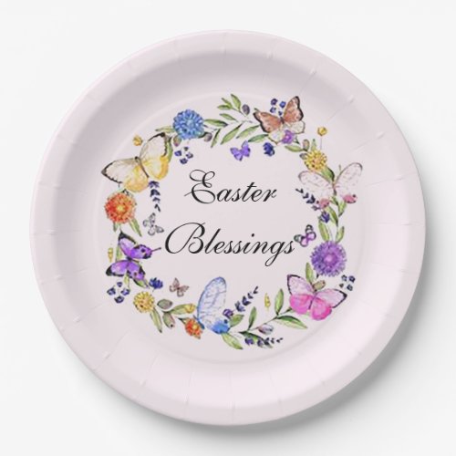 Easter Blessings Paper Plate