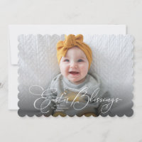 Easter blessings photo card